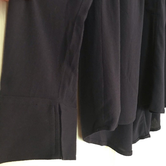 NWT Simply Vera Vera Wang Navy Long Sleeve Blouse - Picture 5 of 14